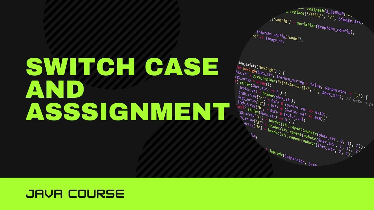 java switch case assignment