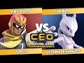 CEO 2021 Top 12 - Fatality (Captain Falcon) Vs. WaDi (Mewtwo, ROB) SSBU Ultimate Tournament