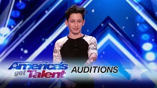 Henry Richardson: Teen Bewilders The Judges With Clever Card Trick - America's Got Talent 2017