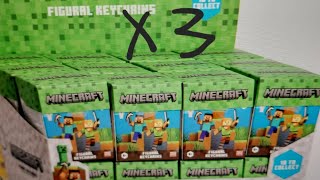 Me opening 3 pieces of Minecraft Figural Keychain (but I will gift one to my friend as a souvenir)