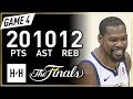 Kevin Durant Full Game 4 Highlights Warriors vs Cavaliers 2018 NBA Finals - 20 Pts, 10 Ast, 12 Reb!