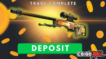 I Deposited my BS DRAGON LORE onto CSGOROLL (MY BIGGEST WIN EVER)