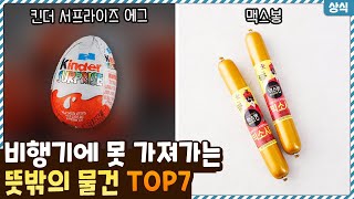 이걸 못 가져간다고!? 나라별 비행기에 반입이 안되는 뜻밖의 물건 TOP7