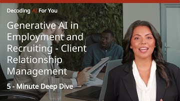 GenAI Employment and Recruiting  - Client Relationship Management