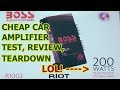 Boss Riot R1002 car stereo amplifier test and teardown