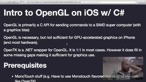 Introduction to OpenGL on iOS w/ C# - Houston Xamarin Developers