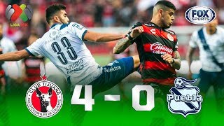 Tijuana - Puebla [4-0] | GOLES | Jornada 17 | Liga MX