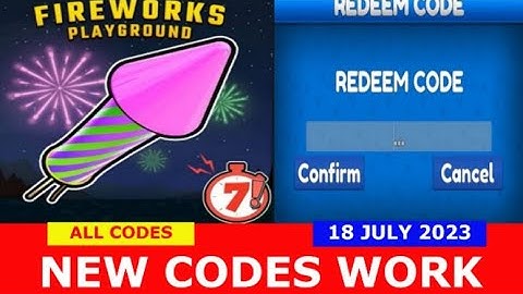 *NEW UPDATE CODES* [2X] Fireworks Playground [BETA] ROBLOX | ALL CODES | July 18, 2023