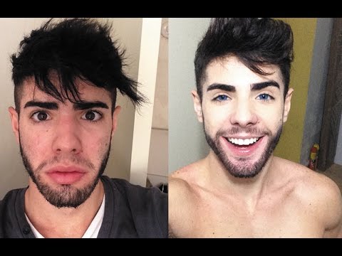 cabelo bagunçado masculino