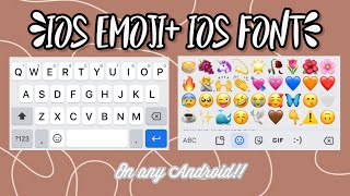 How to get ios emoji + ios font on any Android phone || Hridya k. screenshot 5