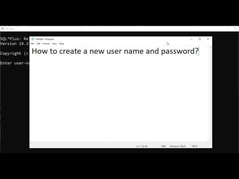 How to Create New User & Password in Oracle 19c| Oracle 19c tutorial| BhanuPriya