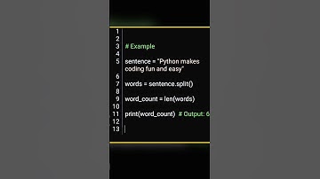 How to count words in a sentence using python ? split & len function python #pythontips