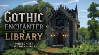 Gothic Enchanter and Library Tutorial | Minecraft Bedrock & Java