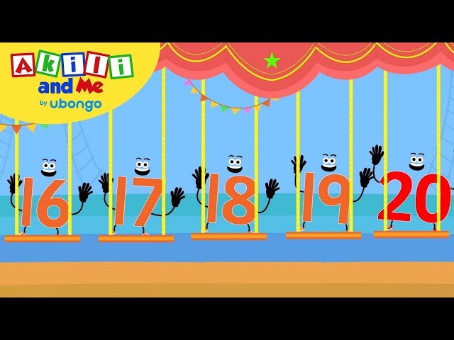 Count Big Numbers: 16 - 20 | Learn to Count with Akili | African Preschool Educational Songs