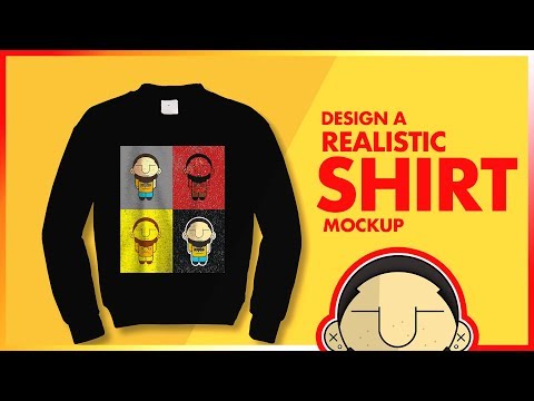 🔴  Photoshop Tutorial | Realistic Long Sleeve Shirt Mockup Design and Template + Free Download