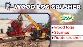Stump grinding machines & wood crusher working by Santosh Agri Machinery