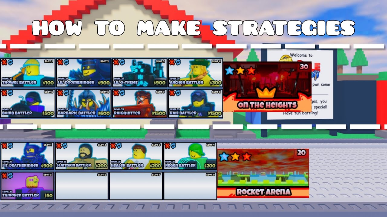 How to make strategies in The Battle Bricks - YouTube