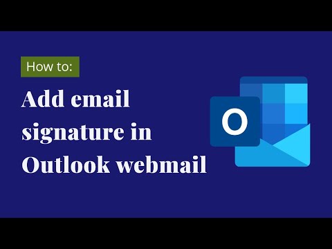 Add an HTML email signature to Outlook.com