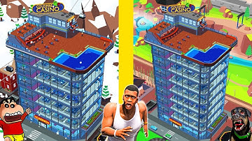 SHINCHAN NOOB VS PRO VS HACKER IN IDLE CASINO MANAGER with franklin & chop | Dream Squad Op