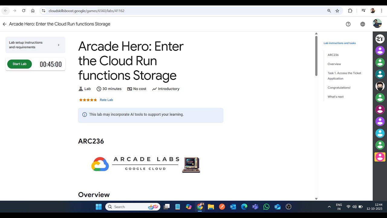 Arcade Hero: Enter the Cloud Run functions Storage || Lab Solution ...