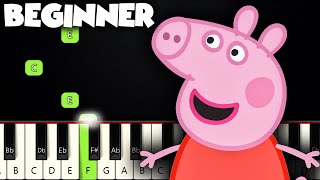 Peppa Pig Theme Song | BEGINNER PIANO TUTORIAL + SHEET MUSIC by Betacustic