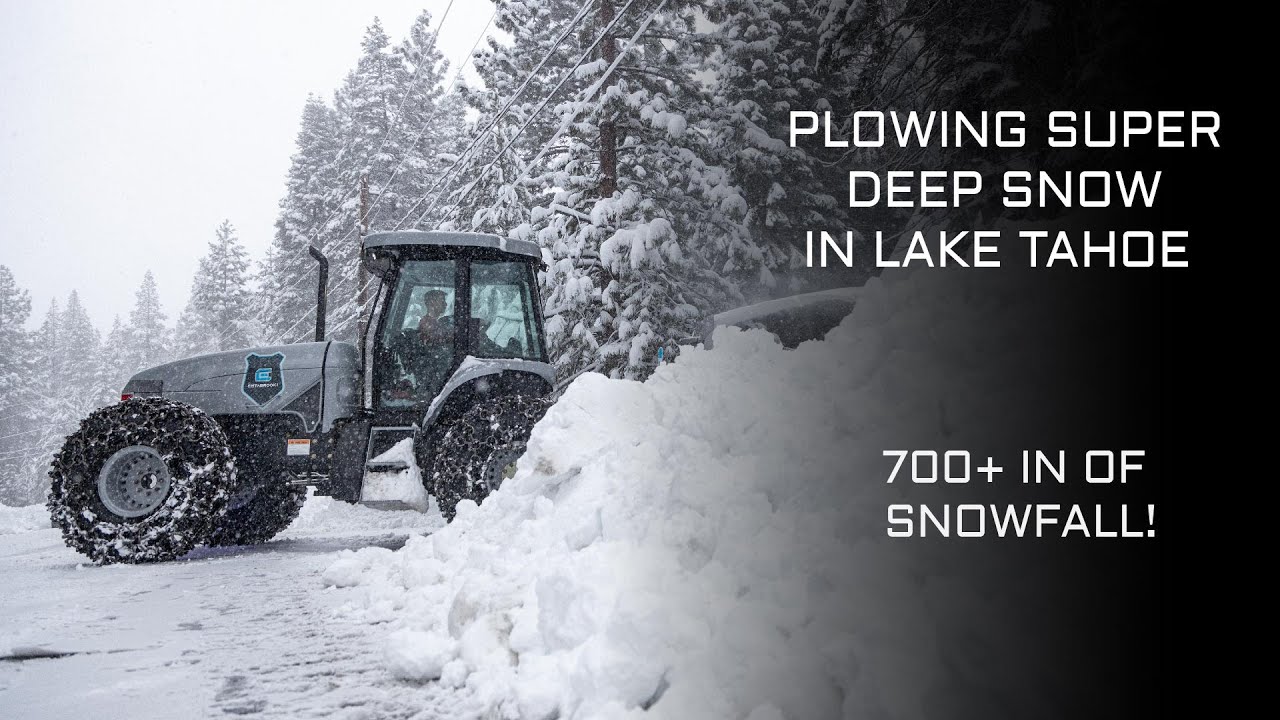 Satisfying Snow Removal Video Lake Tahoe's Second Deepest Snowfall