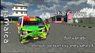 sharelivery skin jamaica mod minibus l300 sparta full variasi by andry azhary$