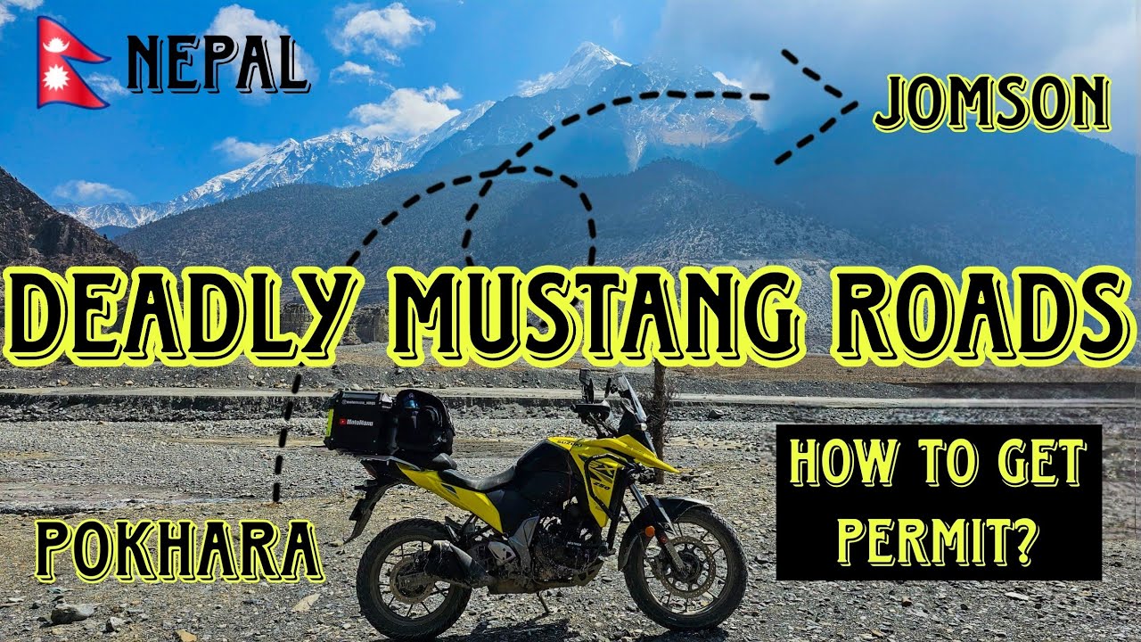 Pokhara to Jomsom Mustang | Extremely Dangerous Roads | Suzuki V-Strom SX 250 | Nepal Solo Bike Trip