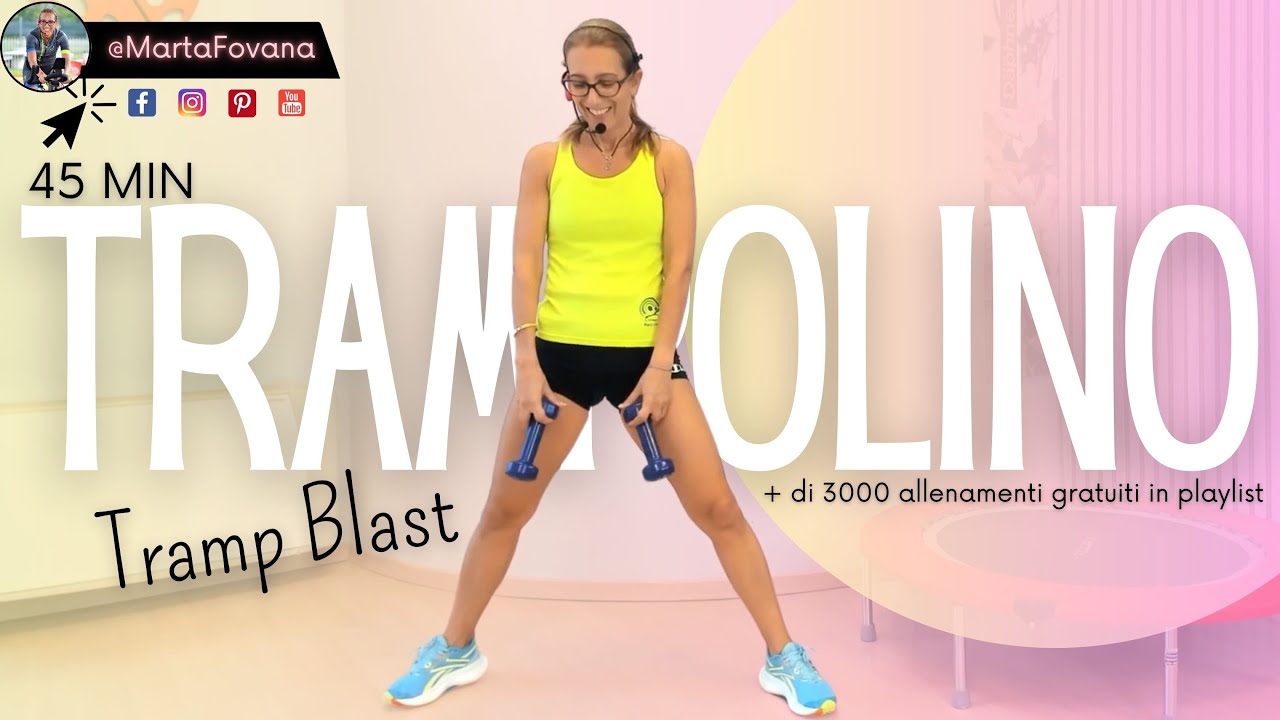 Trampoline Workout - Salti sul Trampolino ed Esercizi con i Pesetti per una forma 🔝