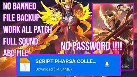 Script Pharsa Collector Full Effect No Password - Mobile Legends Bang Bang