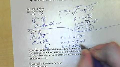 4.6 Perform Operations with Complex Numbers