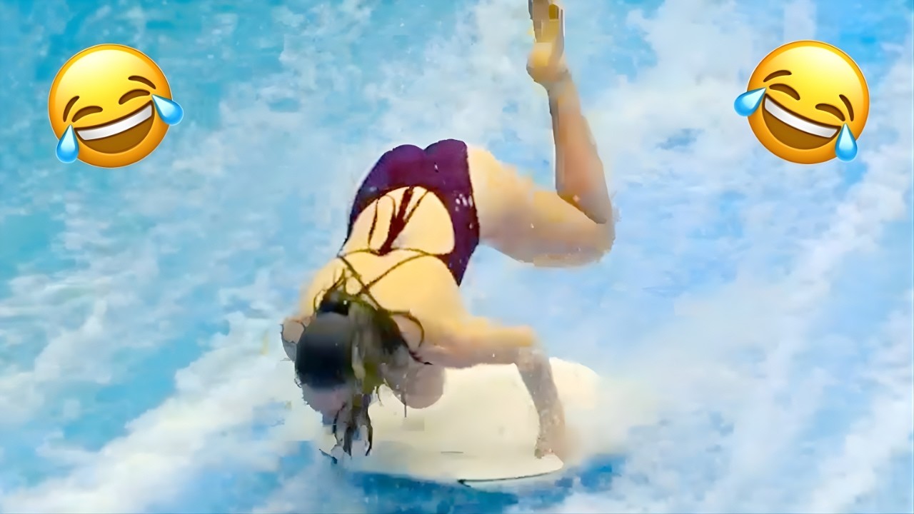 Попробуйте не засмеяться: самые смешные неудачи в аквапарке 🎢💥