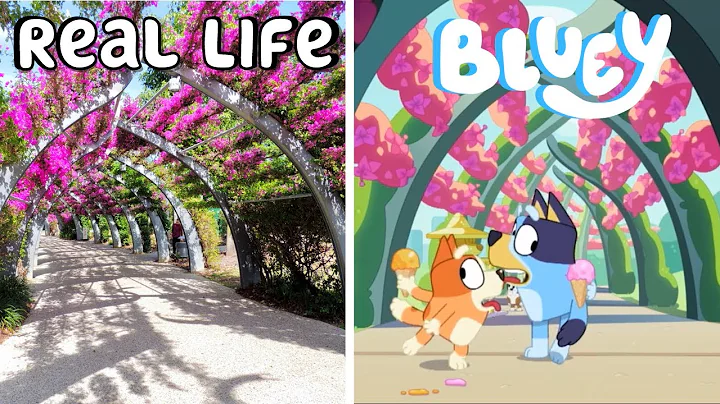 Bluey LOCATIONS in real life! Comparing Bluey ICE CREAM episode 47 location to Southbank Brisbane