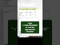 🔄 Convert table into JSON in Excel #shorts
