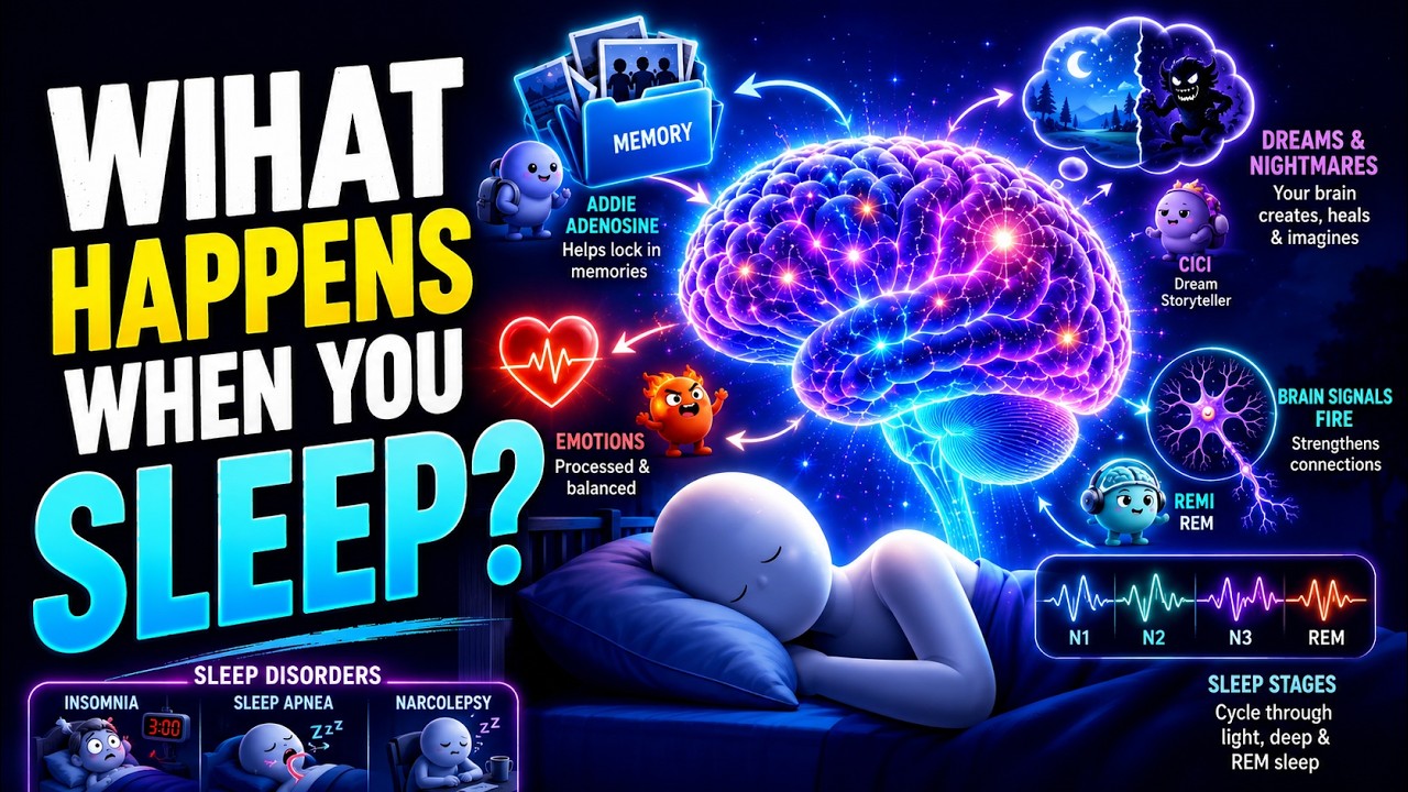 Your Brain NEVER Stops! (Here's What Happens When We Sleep💤 )