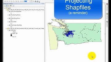 Project a Shapefile (Reminder) | a GIS Video Tutorial by Gregory Lund