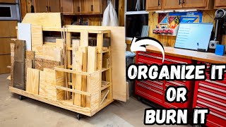 Building A Scrap Lumber Storage Cart On Wheels