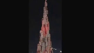 UAE Trip Apr 4, 2016 Dubai Burj Khalifa tower night lights show