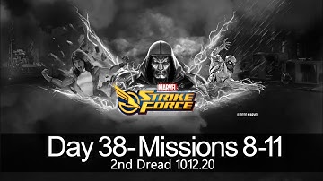 Dark Dimension 3 - Dread the Darkness -Second Run- Node 8-11 -Day 38- MARVEL STRIKE FORCE - 10.12.20