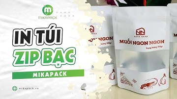 In túi zip bạc - In Ấn Mikapack