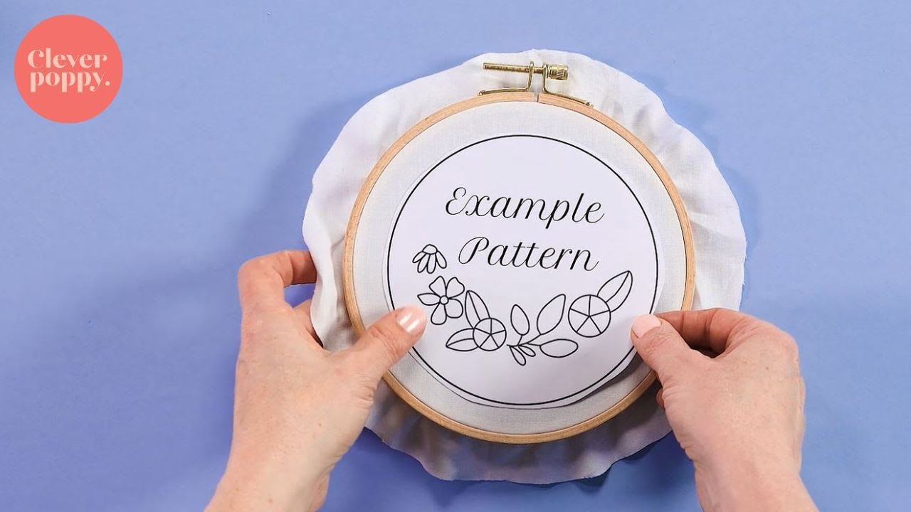 Learn Modern Embroidery for Beginners with this FREE Pattern – Clever Poppy