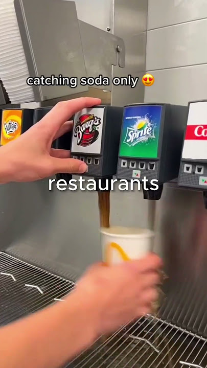 Why is he only taking part of the soda?🤔