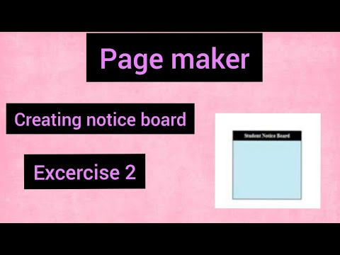 12th Comp application| pagemaker practical exercise 2 | creating a notice board| tamil explanation