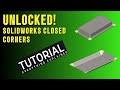 Avoiding Mistakes: SolidWorks Sheet Metal Corner Closing Tips #solidworks #solidworkssheetmetal