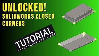 Avoiding Mistakes: SolidWorks Sheet Metal Corner Closing Tips #solidworks #solidworkssheetmetal
