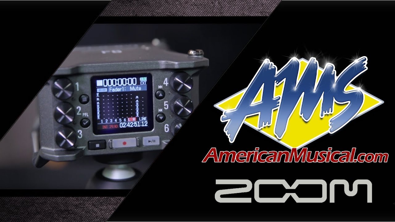 Zoom F6 Portable Recorder - American Musical Supply - youtube