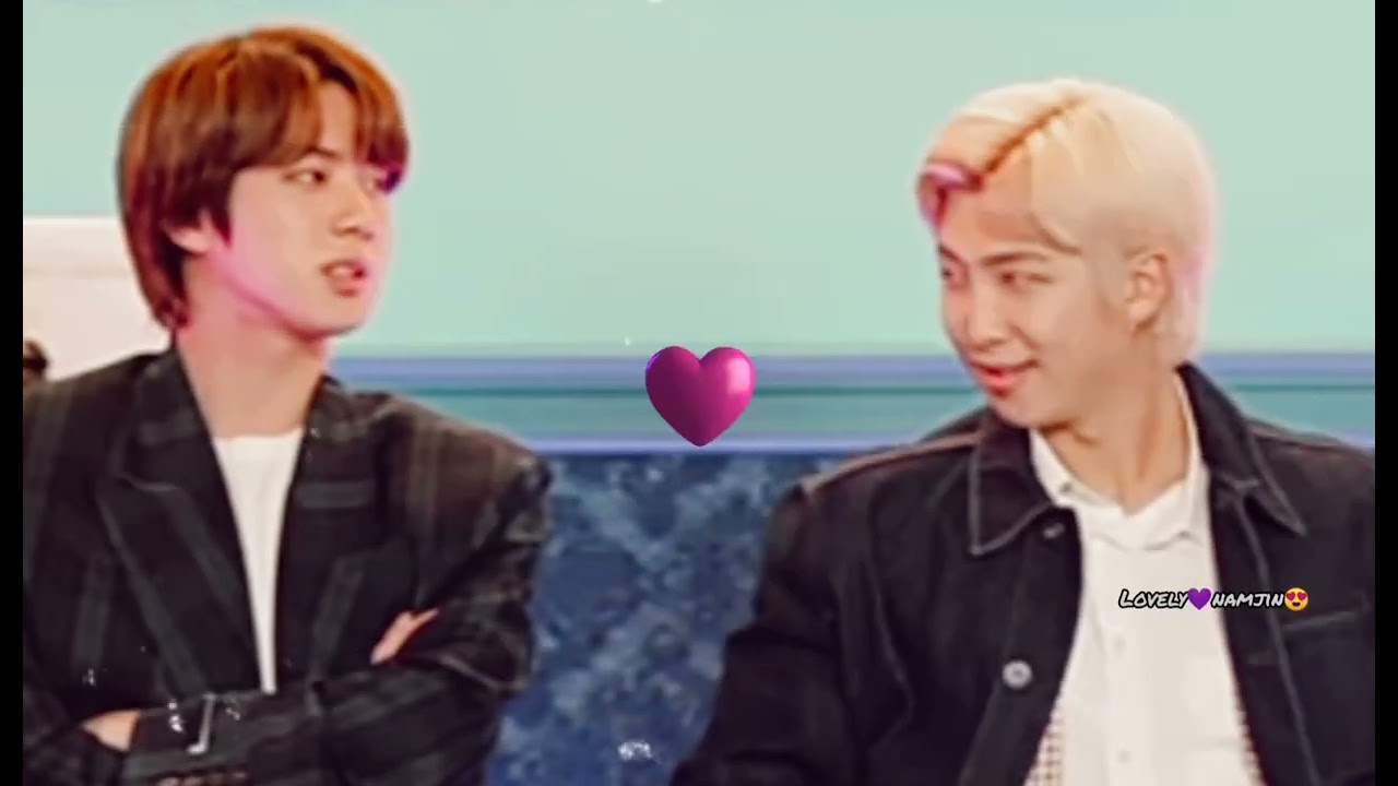 Namjin~ gets lost in each other like love birds🤗