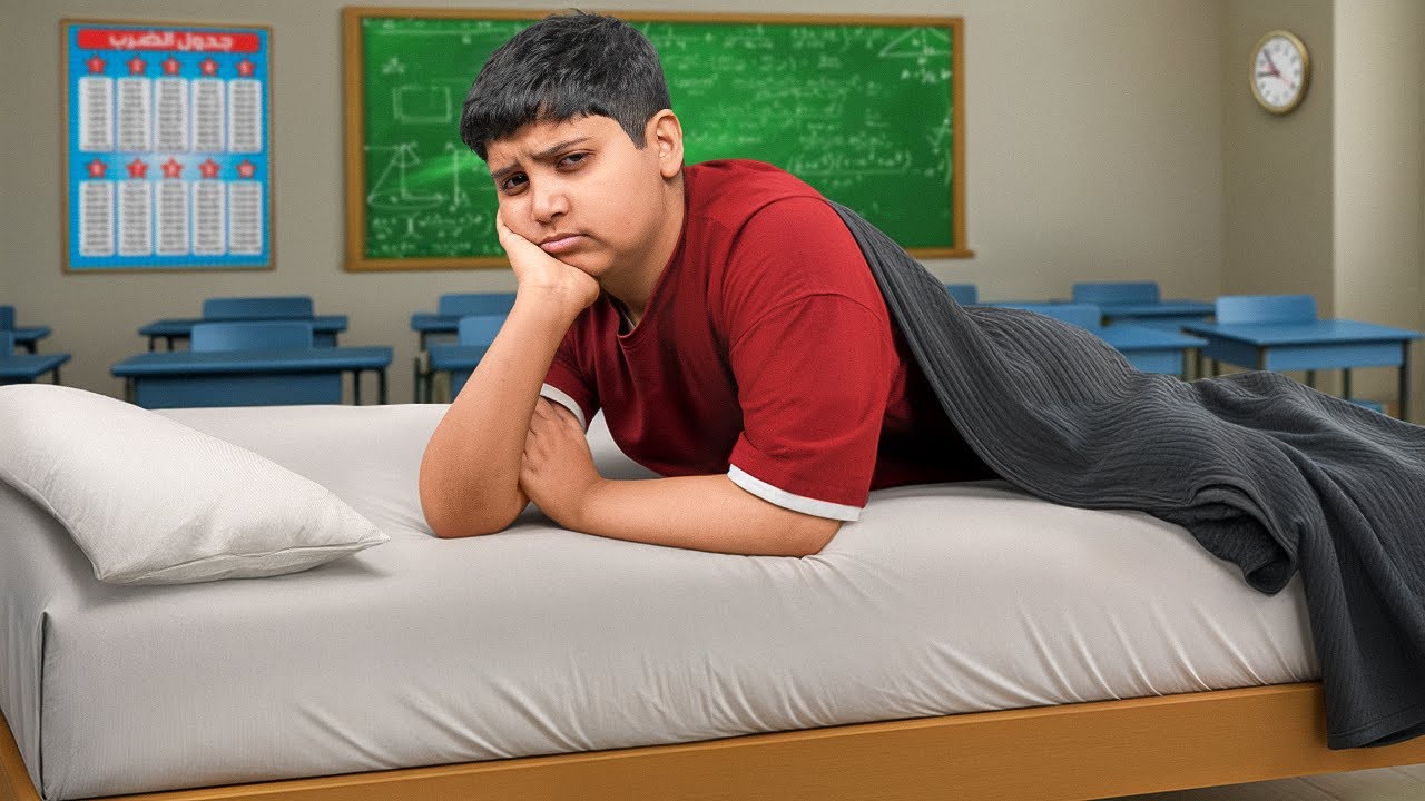 جربت اعيش في مدرسة 100 ساعه ! (نمت داخل المدرسه🤯!)