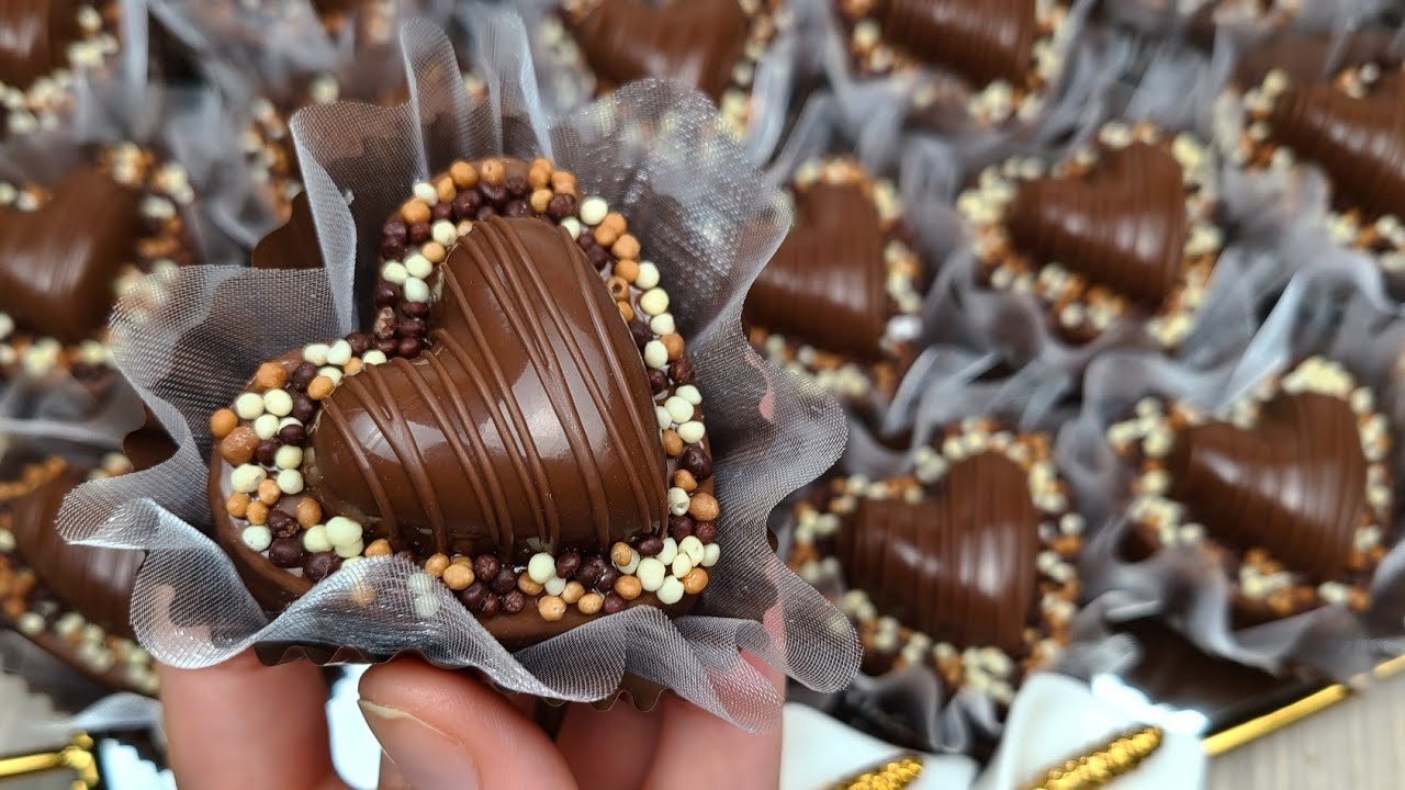 قلوب الشوكولا والكراميل اروع وصفة للعيد