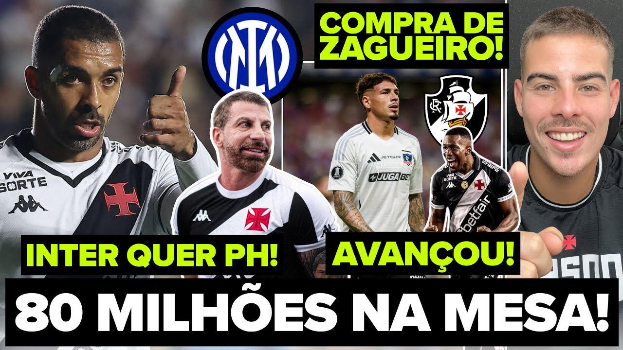 PRIMEIRO GRANDE INVESTIMENTO DE 2026! DUPLA PRA MANDAR NA DEFESA! INTER QUER PH! 80M NO VASCO!